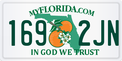 FL license plate 1692JN