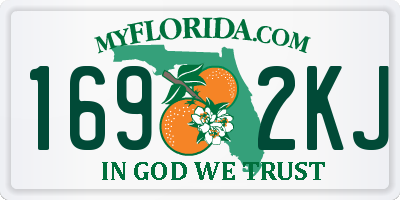 FL license plate 1692KJ