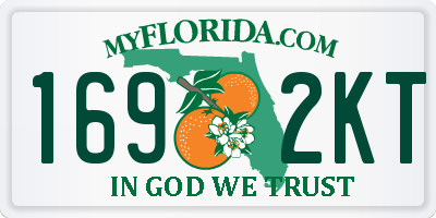 FL license plate 1692KT