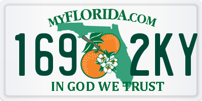 FL license plate 1692KY