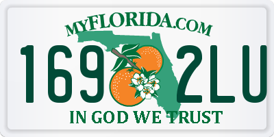 FL license plate 1692LU