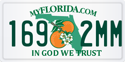 FL license plate 1692MM