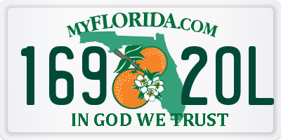 FL license plate 1692OL