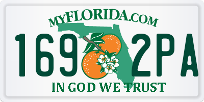 FL license plate 1692PA