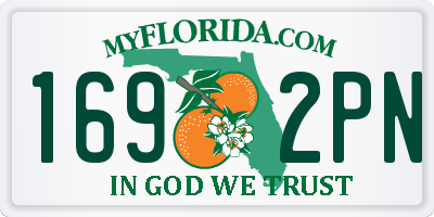 FL license plate 1692PN