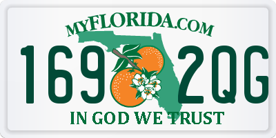 FL license plate 1692QG