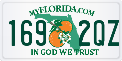 FL license plate 1692QZ