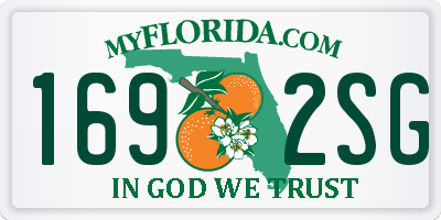 FL license plate 1692SG