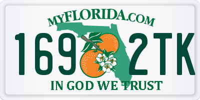 FL license plate 1692TK