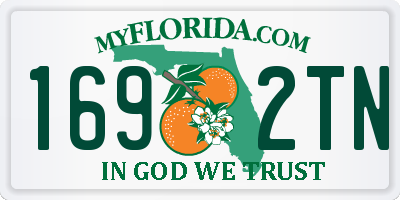 FL license plate 1692TN