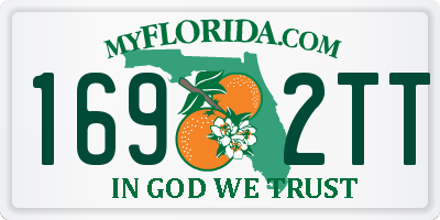 FL license plate 1692TT