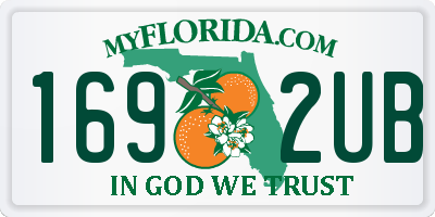 FL license plate 1692UB
