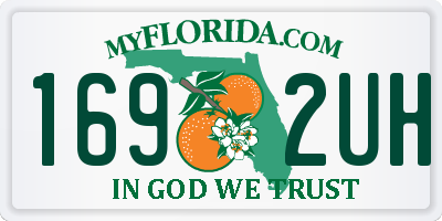 FL license plate 1692UH