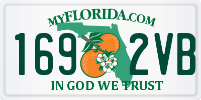 FL license plate 1692VB