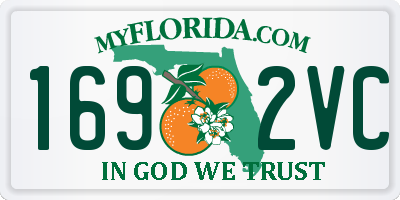 FL license plate 1692VC