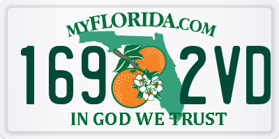 FL license plate 1692VD