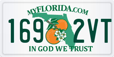 FL license plate 1692VT