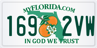 FL license plate 1692VW