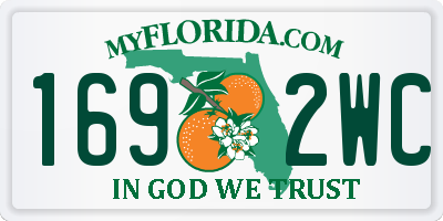 FL license plate 1692WC