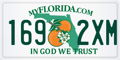 FL license plate 1692XM