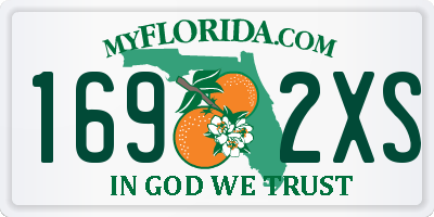 FL license plate 1692XS