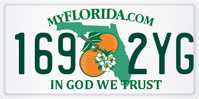 FL license plate 1692YG