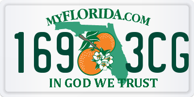 FL license plate 1693CG