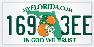 FL license plate 1693EE