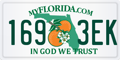 FL license plate 1693EK