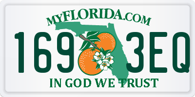 FL license plate 1693EQ