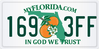FL license plate 1693FF