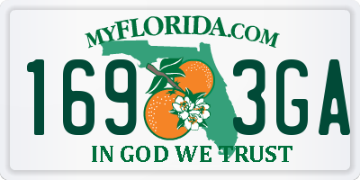 FL license plate 1693GA