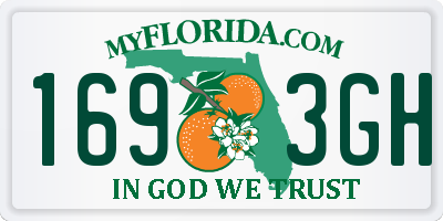 FL license plate 1693GH