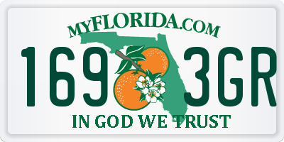 FL license plate 1693GR