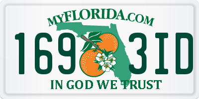 FL license plate 1693ID