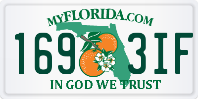 FL license plate 1693IF