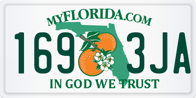 FL license plate 1693JA