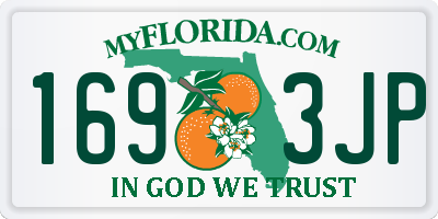 FL license plate 1693JP
