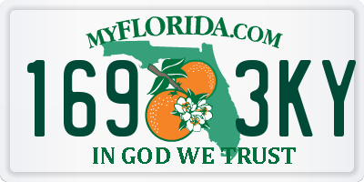 FL license plate 1693KY