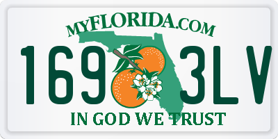 FL license plate 1693LV