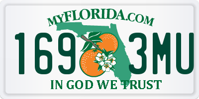 FL license plate 1693MU