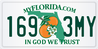 FL license plate 1693MY