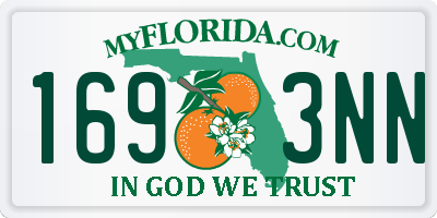 FL license plate 1693NN