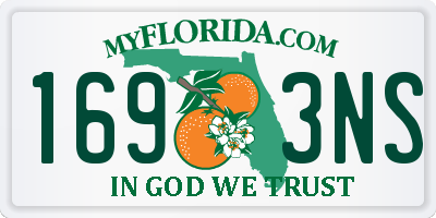 FL license plate 1693NS