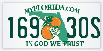 FL license plate 1693OS