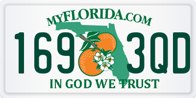 FL license plate 1693QD