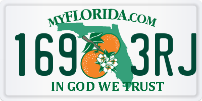 FL license plate 1693RJ