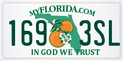FL license plate 1693SL
