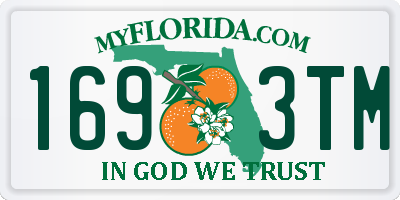 FL license plate 1693TM