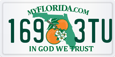 FL license plate 1693TU